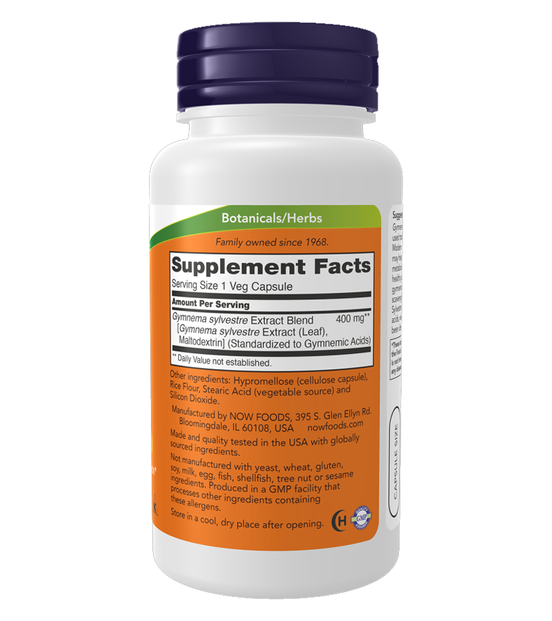 Gymnema Sylvestre Extract 400 mg - 90 Veg Capsules