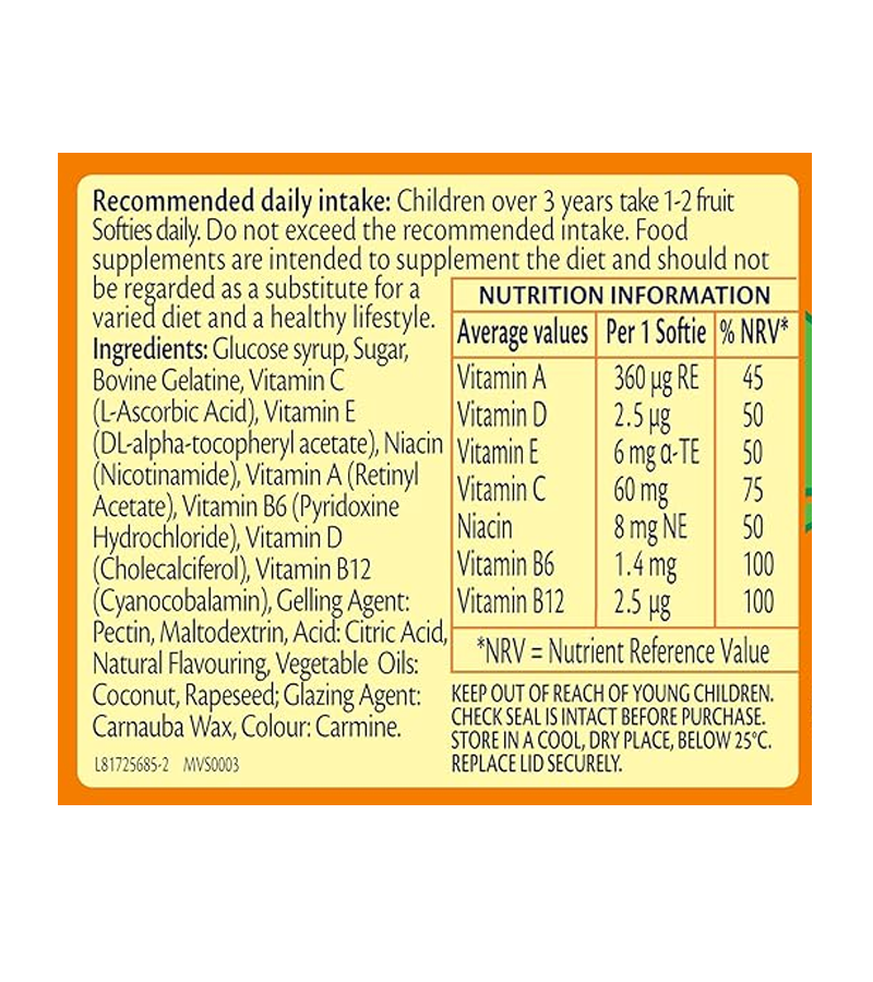 Haliborange Kids Multivitamins Fruit - 30 Strawberry Softies