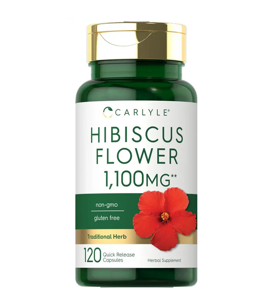 Hibiscus Flower Extract 1100mg - 120 Capsules