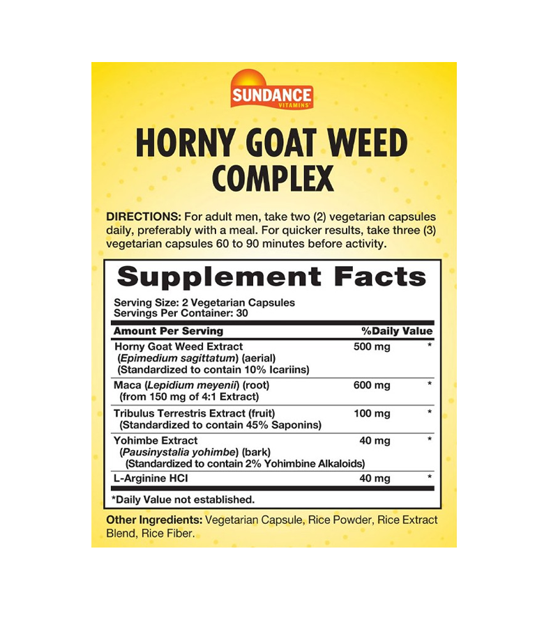 Horny Goat Weed Complex - 60 Capsules