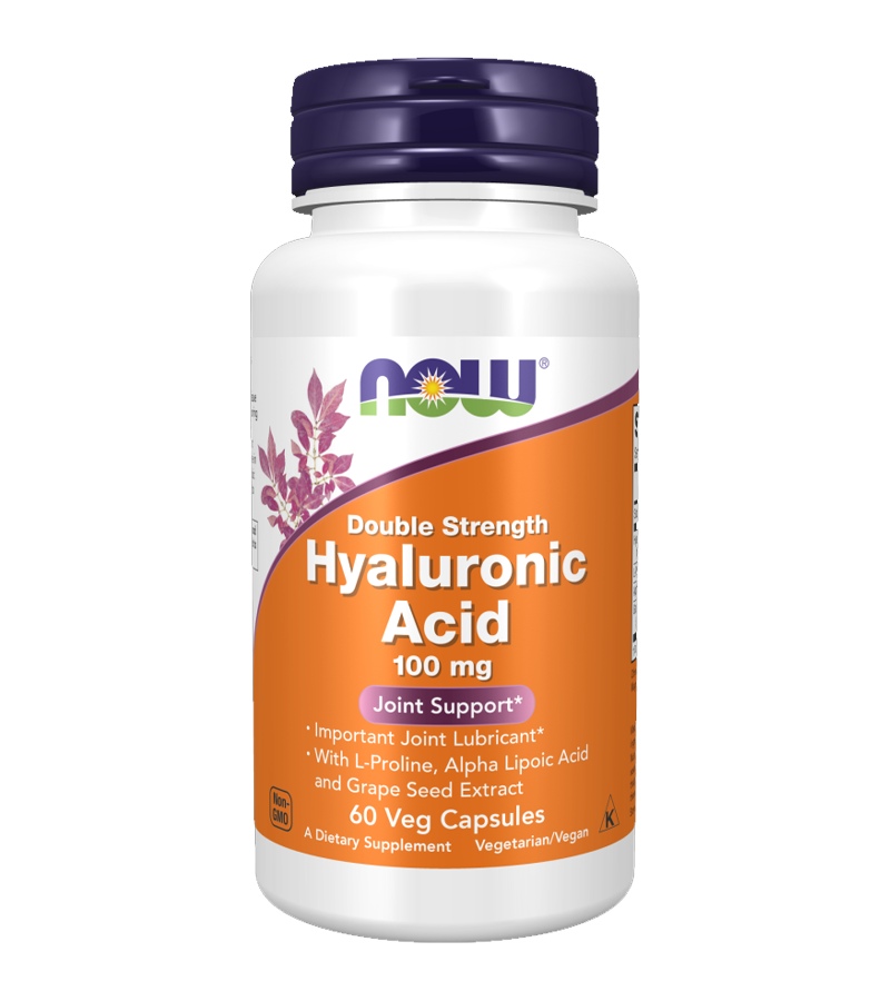 Hyaluronic Acid, Double Strength 100 mg - 60 Veg Capsules