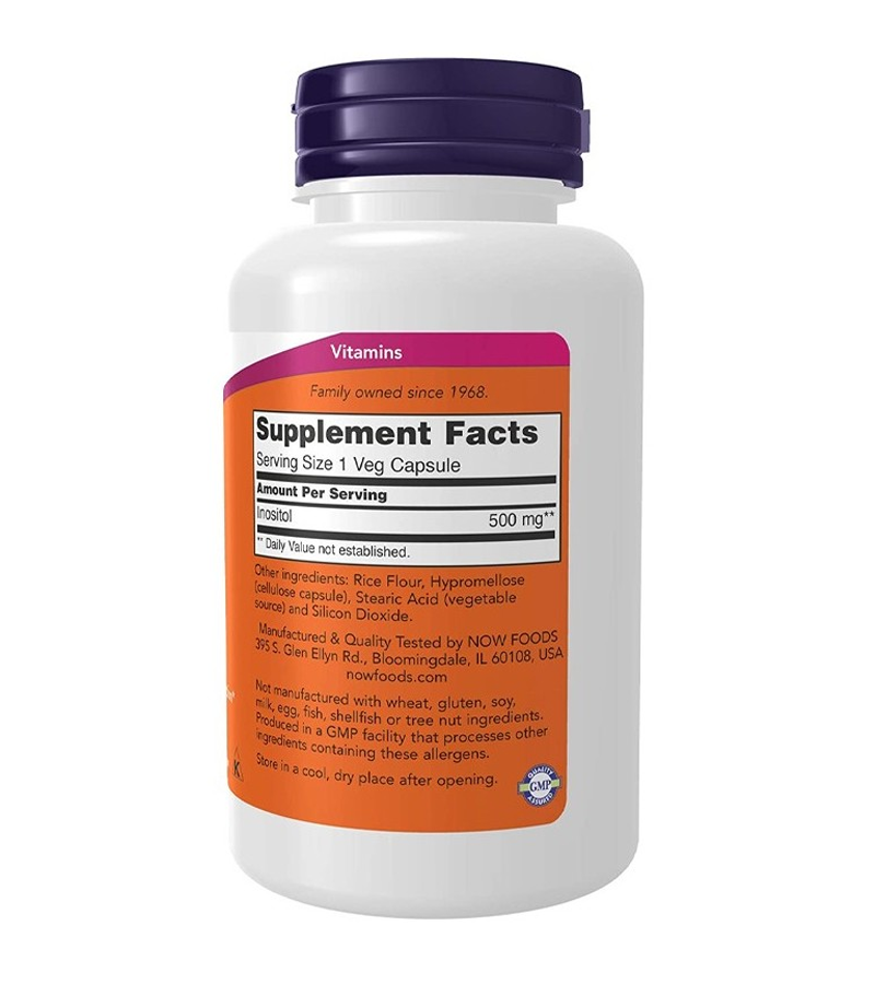 Inositol 500 mg - 100 Veg Capsules