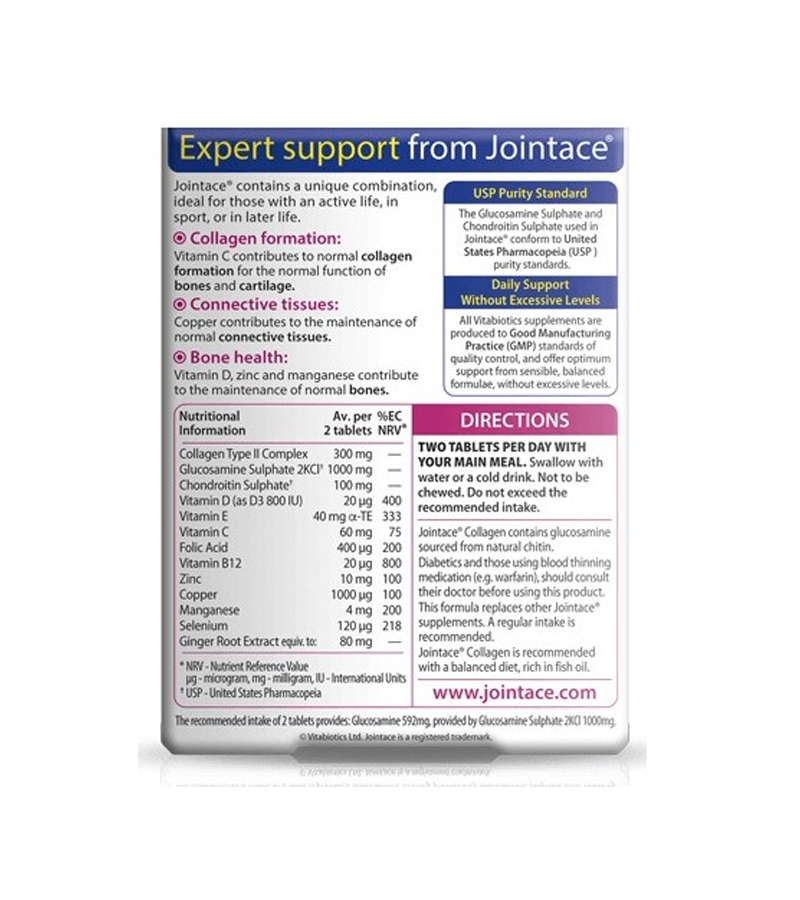 Jointace Collagen - 30 Tablets ( Best Before 1/2026)