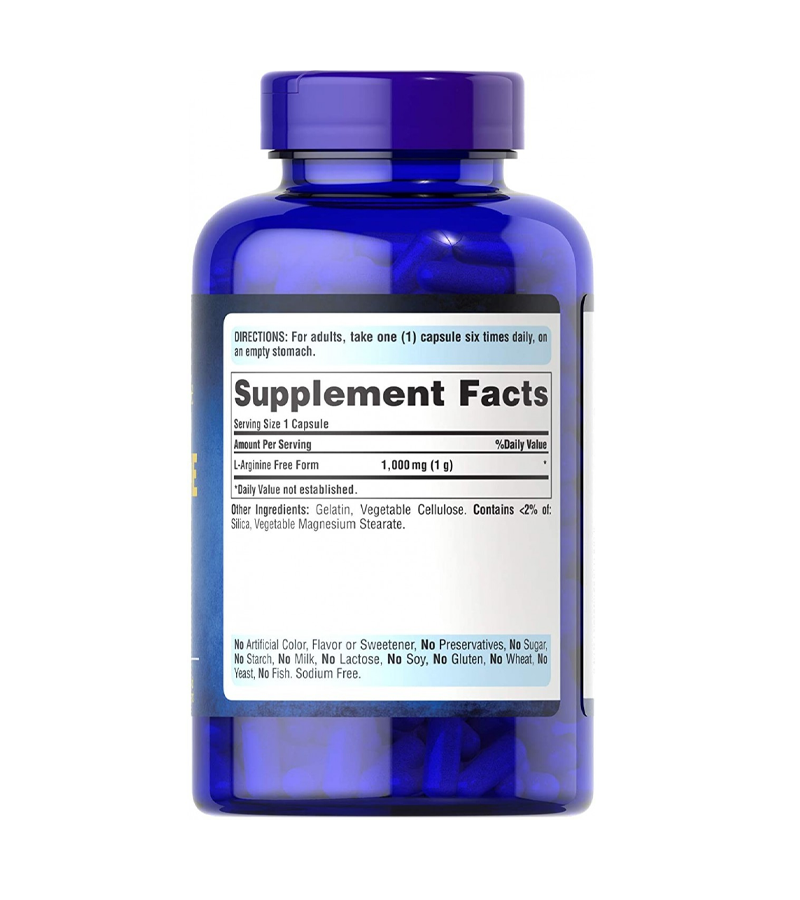 L-Arginine 1000 mg - 100 Capsules
