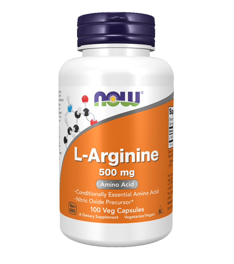 L-Arginine 500 mg - 100 Veg Capsules