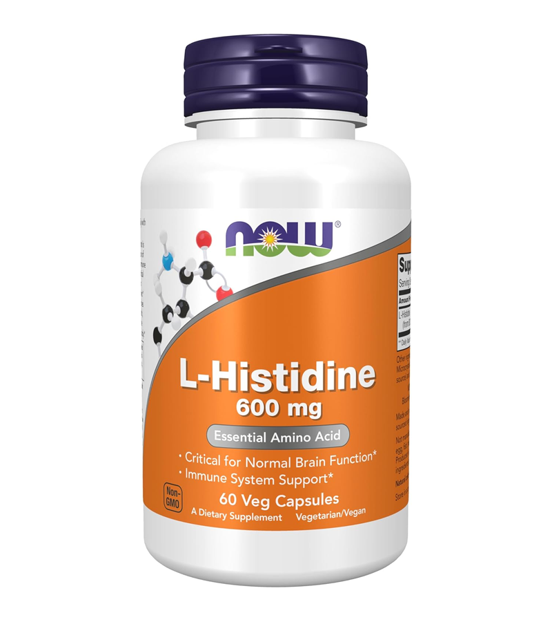 L-Histidine 600 mg, 60 Veg Capsules