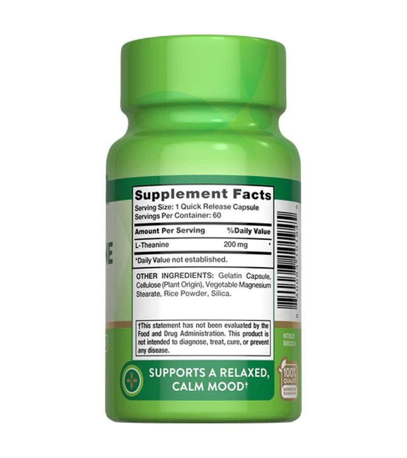 L-Theanine 200 mg - 60 Quick Release Capsules