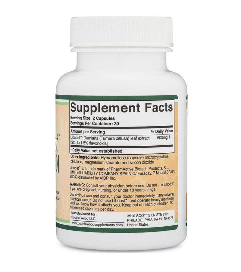 Liboost - Libido Booster for Women 600mg per serving - 60 Capsules (Best Before 6/2026 )