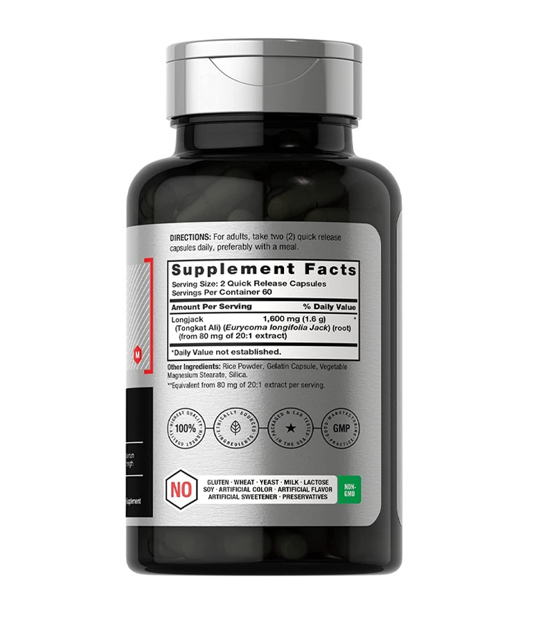 Longjack Tongkat Ali 1600 mg - 120 Capsules