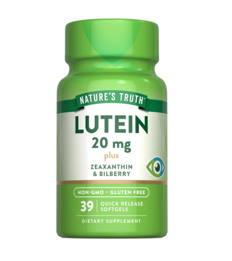 Lutein 20 mg plus Zeaxanthin & Bilberry - 39 Quick Release Softgels