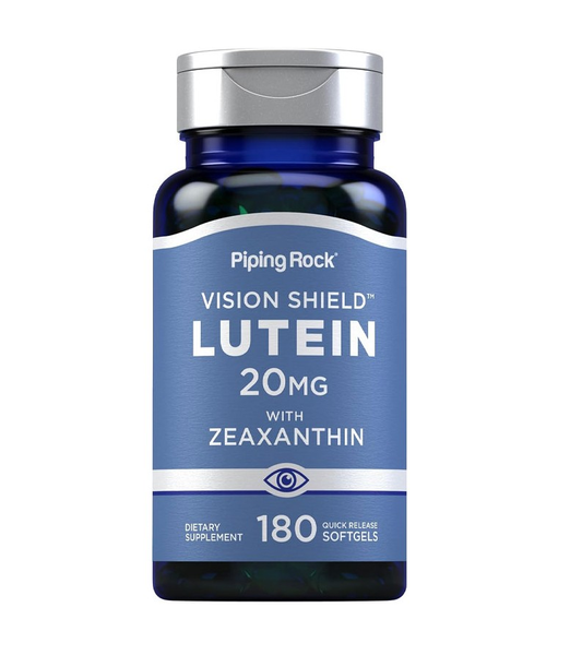 Lutein and Zeaxanthin - Eye Vitamins - 20mg 180 softgels