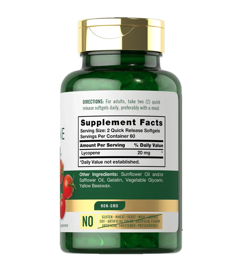 Lycopene 20mg per serving - 120 Softgels