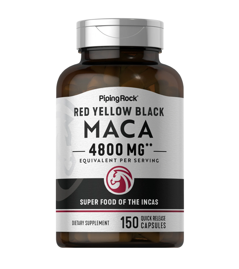Maca Red Yellow Black 4800 mg - 150 Quick Release Capsules