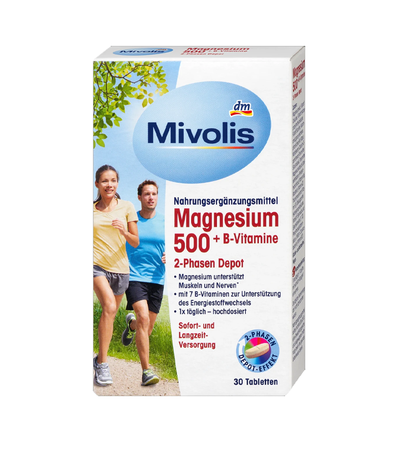 Mivolis Magnesium 500 + B-Vitamins 2-Phase Depot - 30 tablets