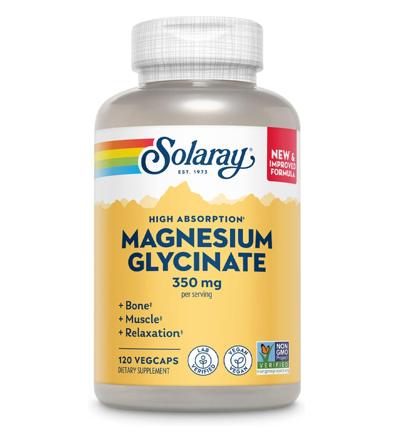 Magnesium Glycinate 350mg , 120 Veg Caps