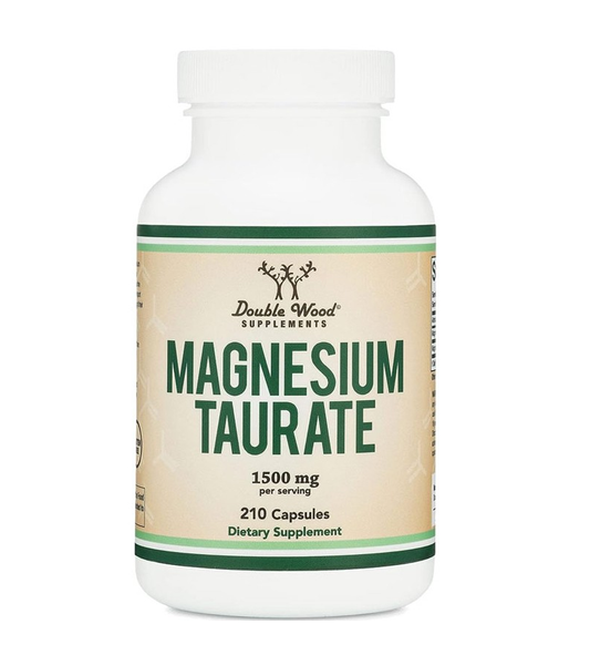 Magnesium Taurate 1500mg per Serving - 210 Vegan Capsules
