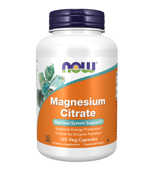 Magnesium Citrate Nervous System Support - 120 Veg Capsules