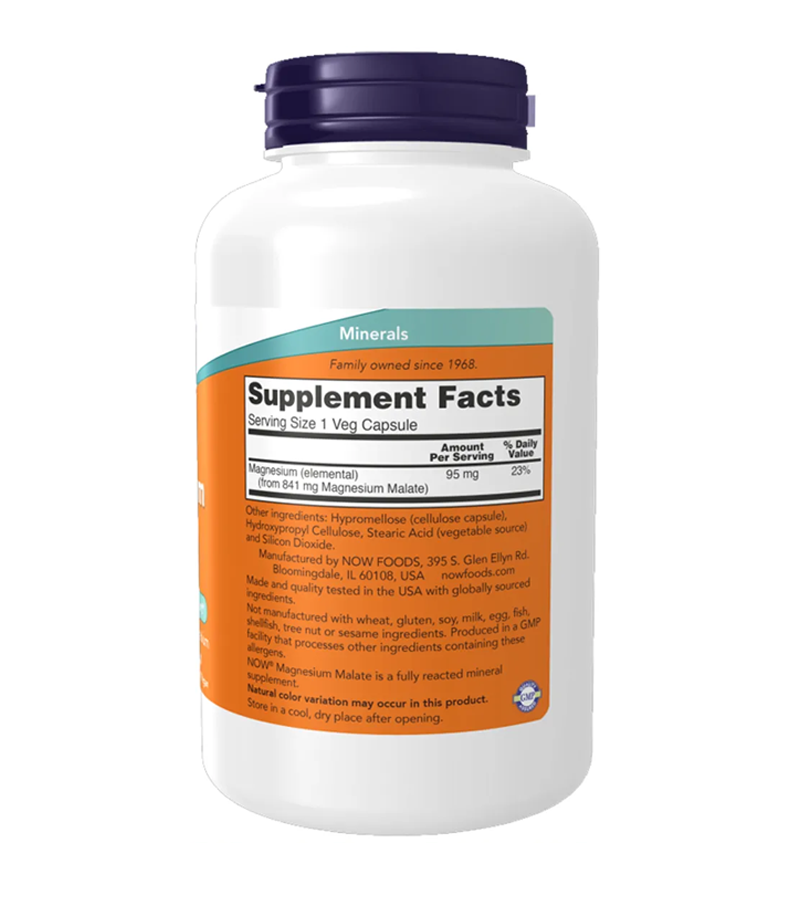 Magnesium Malate Caps - 180 Veg Capsules