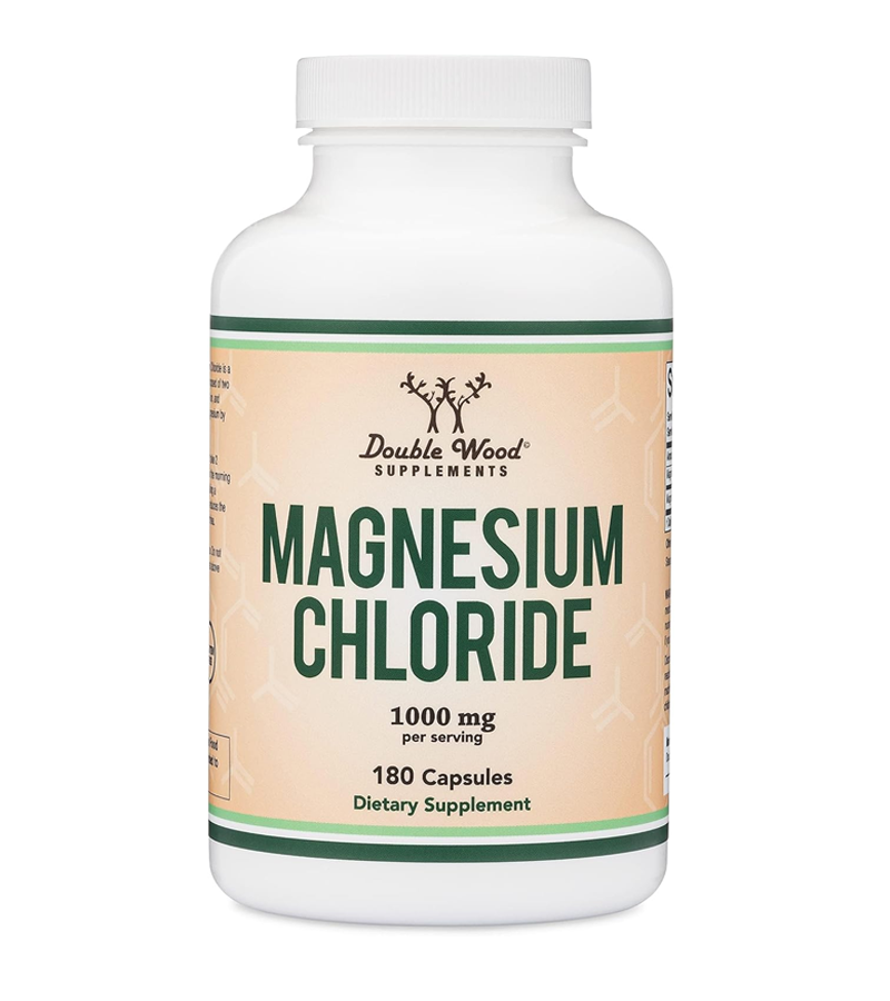 Magnesium Chloride 1000mg Per Serving - 180 Capsules (Best Before 2/2026)