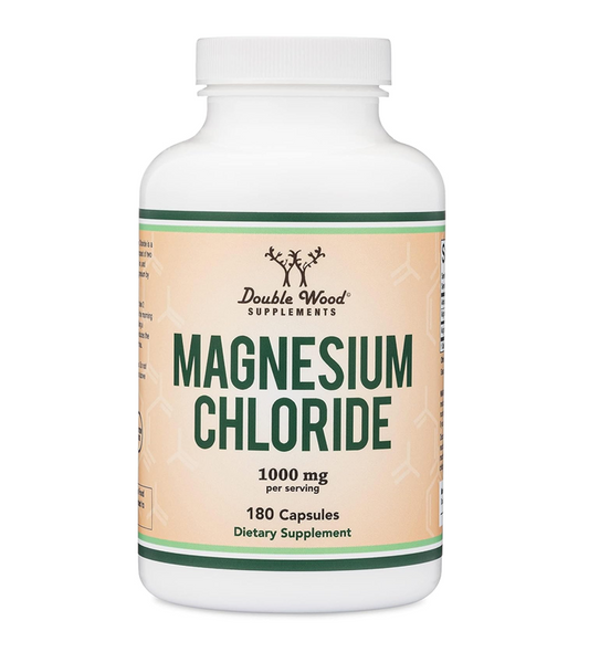 Magnesium Chloride 1000mg Per Serving - 180 Capsules (Best Before 2/2026)