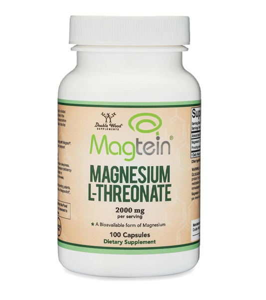 Magtein Magnesium L-Threonate, 2,000 mg - 100 Capsules