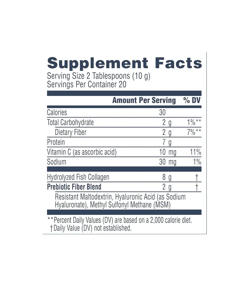 Marine Collagen Powder with Hyaluronic Acid, MSM and Vitamin C - 200g