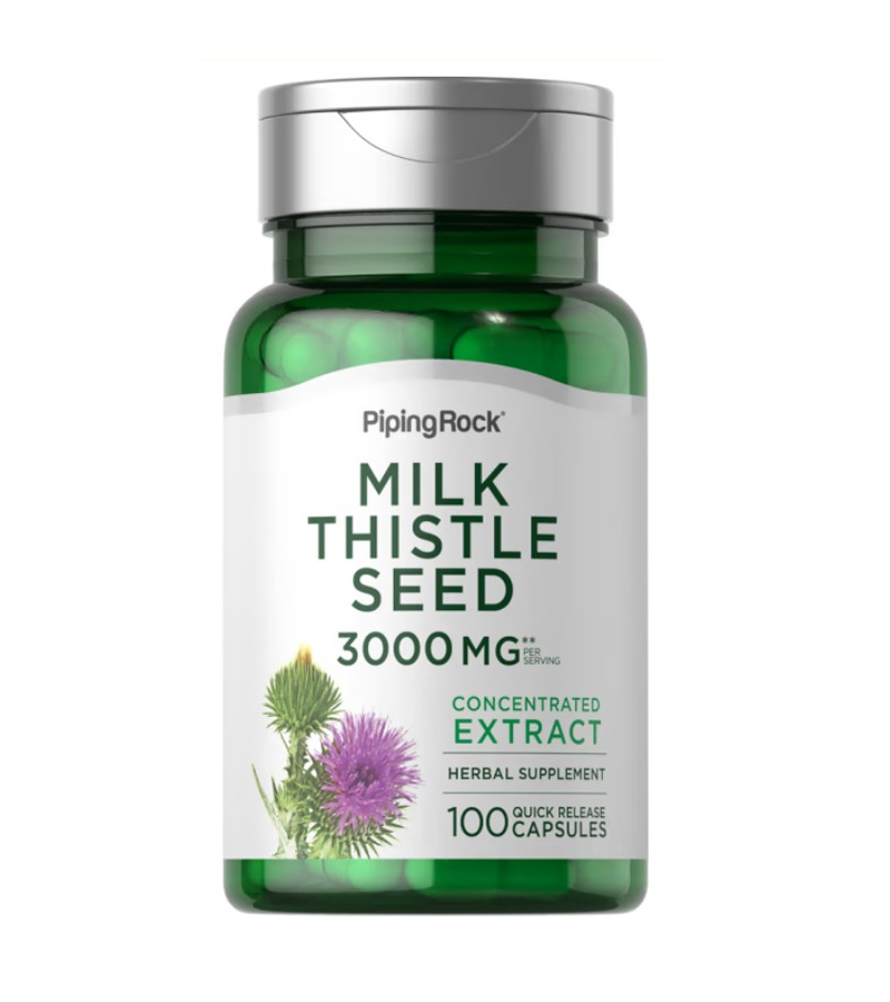 Milk Thistle Seed Extract, 3000 mg - 100 Quick Release Capsules