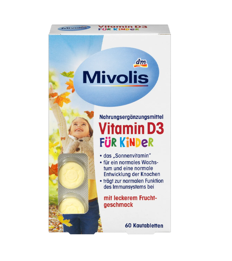Mivolis Vitamin D3 For Kids - 60 Chewable Tablets