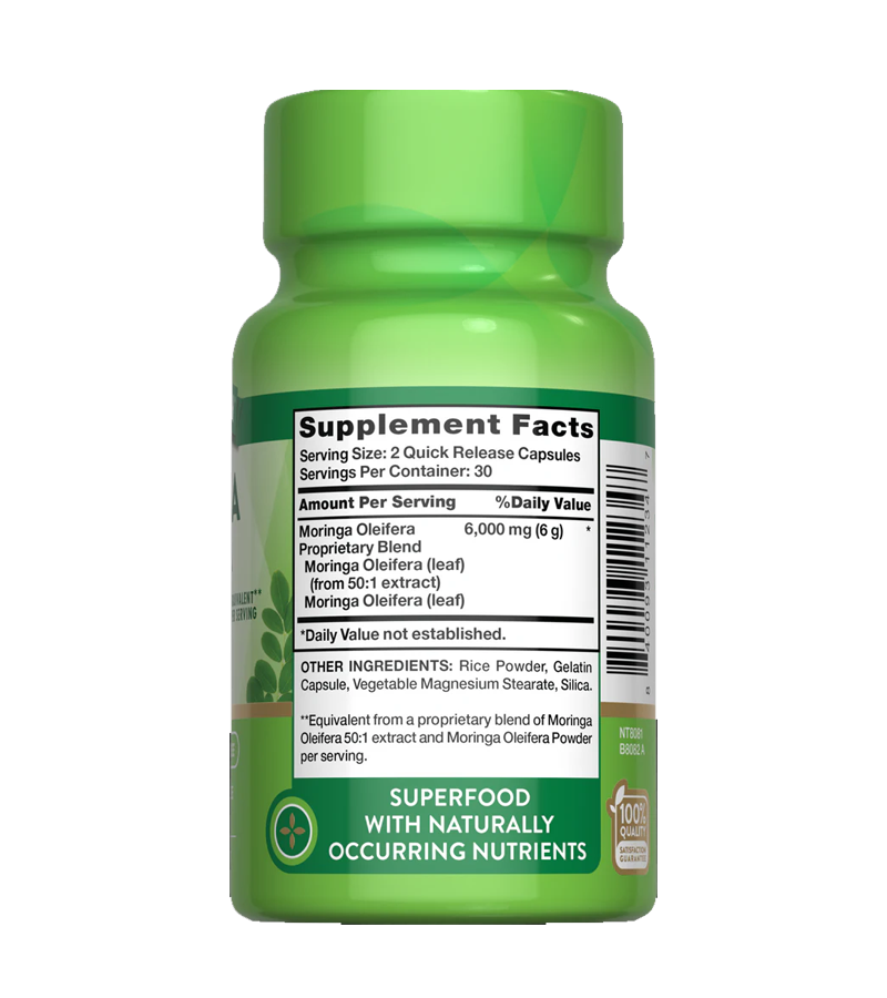 Moringa Oleifera 6,000 mg - 60 Quick Release Capsules