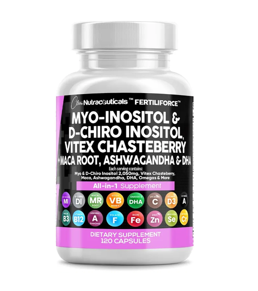 Myo-Inositol & D-Chiro Inositol 2050mg For Women's Fertility - 120 Capsules