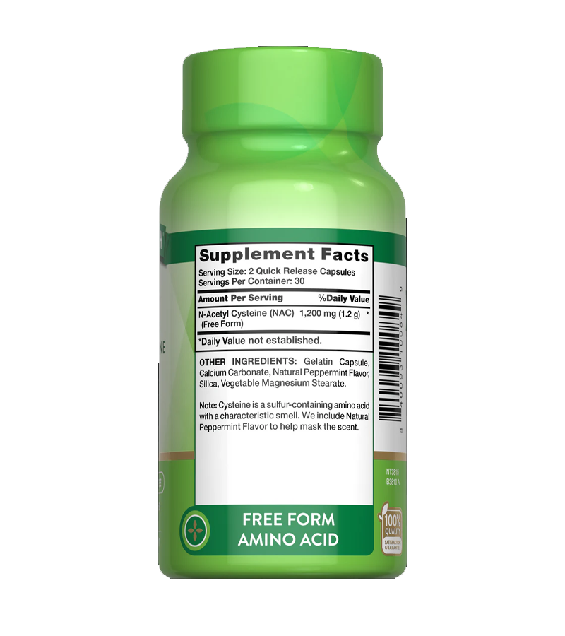 N-Acetyl Cysteine 1200 mg - 60 Quick Release Capsules (NAC)