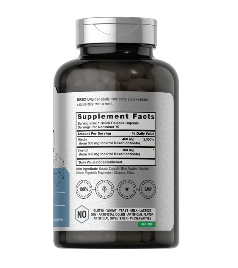 NIACIN FLUSH FREE 500MG - 70 CAPSULES