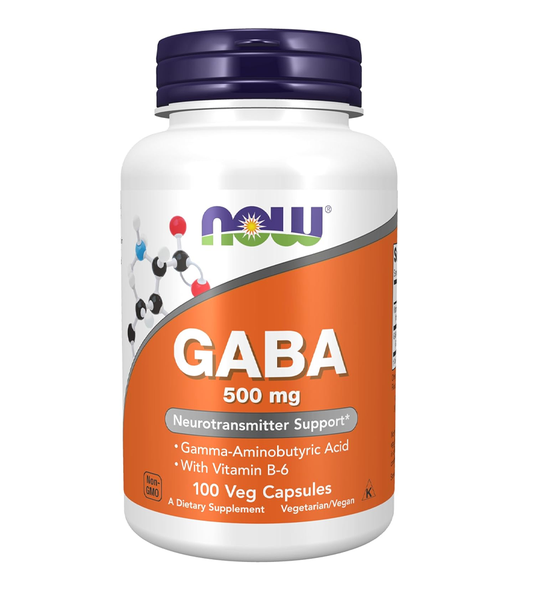 GABA 500 mg- 100 Veg Capsules
