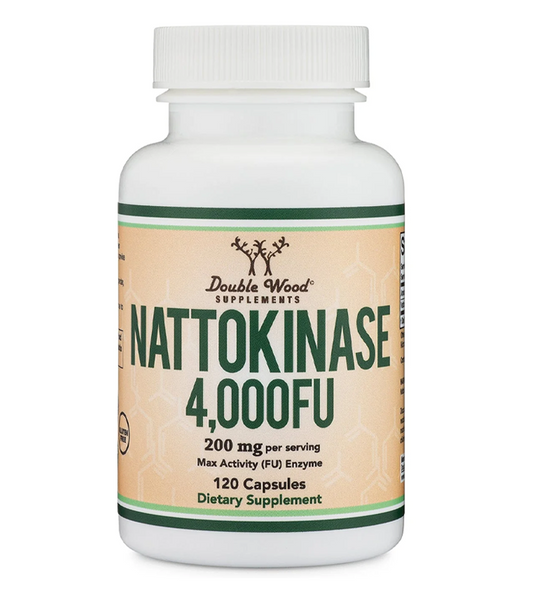 Nattokinase 4,000 FU (200 mg) Cardiovascular and Circulatory Support - 120 Capsules