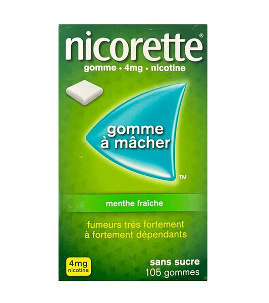 Nicorette fresh mint , 4mg 105 gum