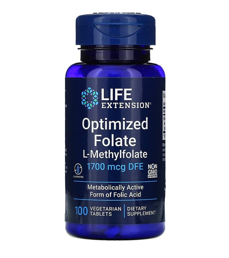 Optimized Folate L-Methylfolate 1700 mcg - 100 Tablets