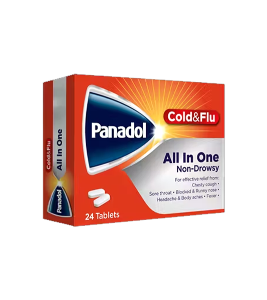 Panadol Cold and Flu All in One - 24 Tablets
