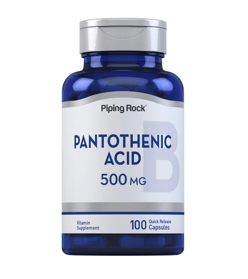 Pantothenic Acid 500 mg - 100 Quick Release Capsules
