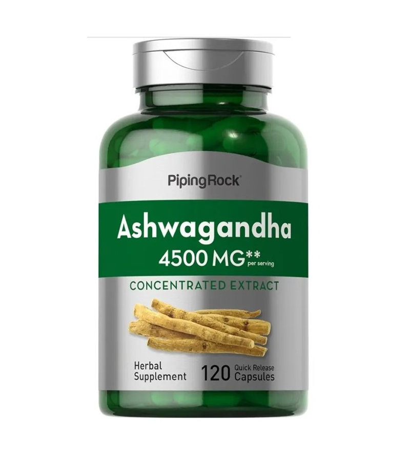 Piping Rock Ashwagandha Root Extract 4500 mg - 120 Veg Capsules