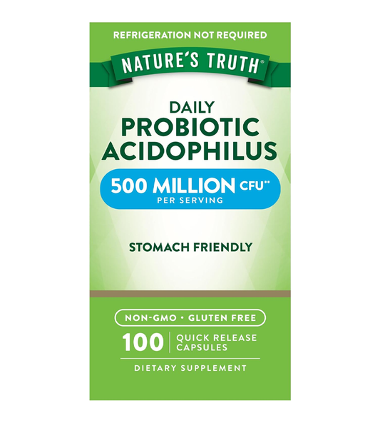 Probiotics Acidophilus 500 Million CFU - 100 Capsules