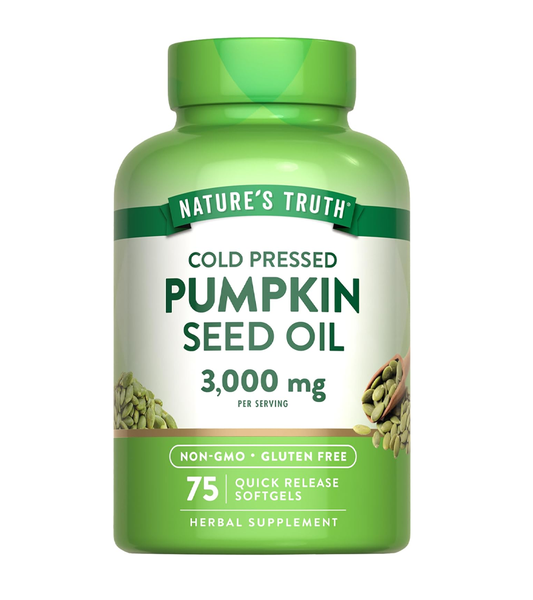Pumpkin Seed Oil 3000mg - 75 softgels