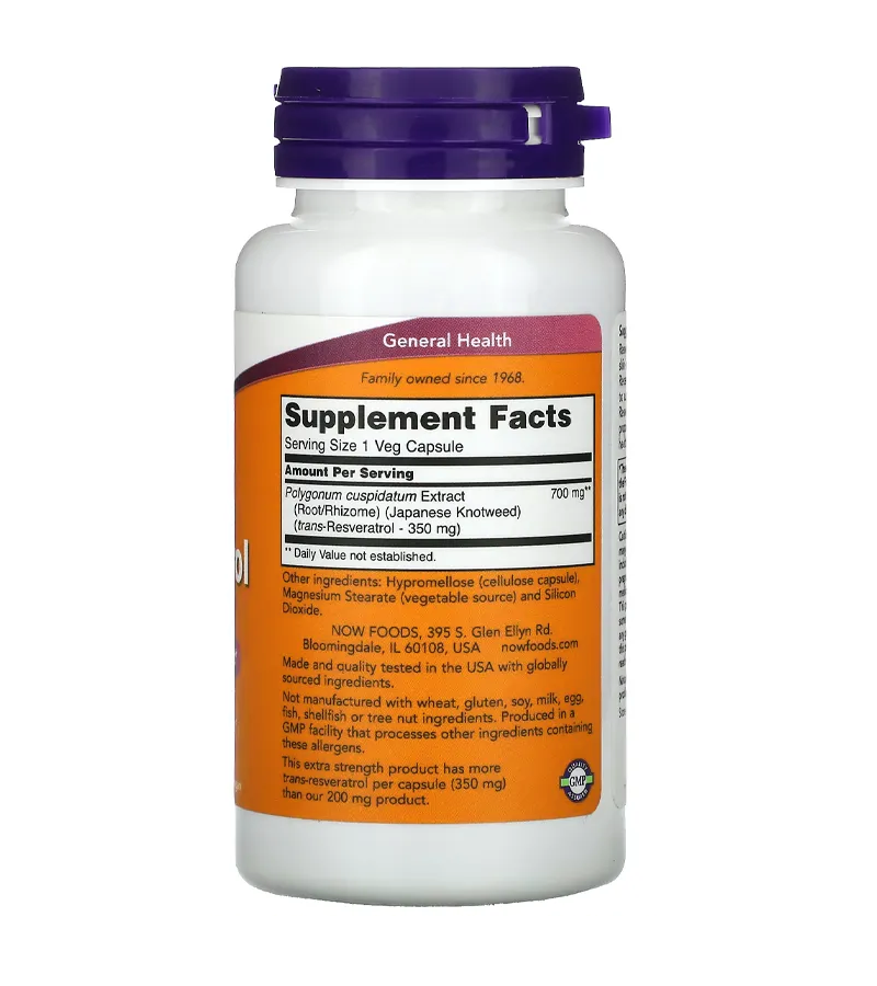 Resveratrol 350mg - 60 Veg Capsules