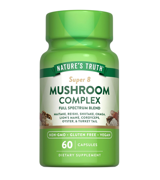SUPER 8 MUSHROOM COMPLEX - 60 Quick Release Capsules