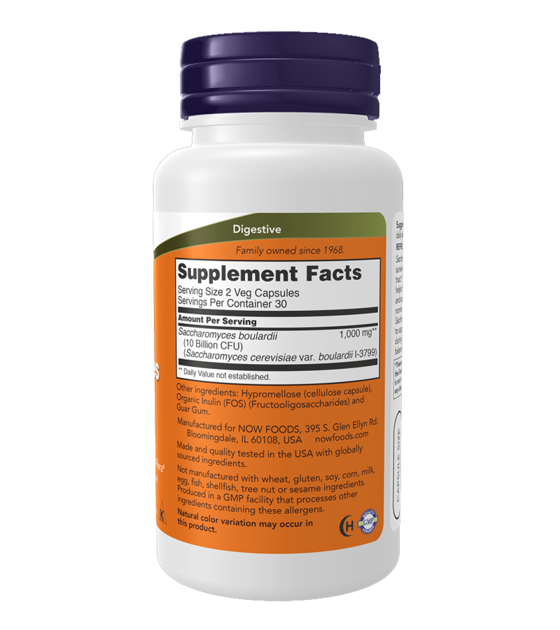 Saccharomyces Boulardii - 60 Veg Capsules