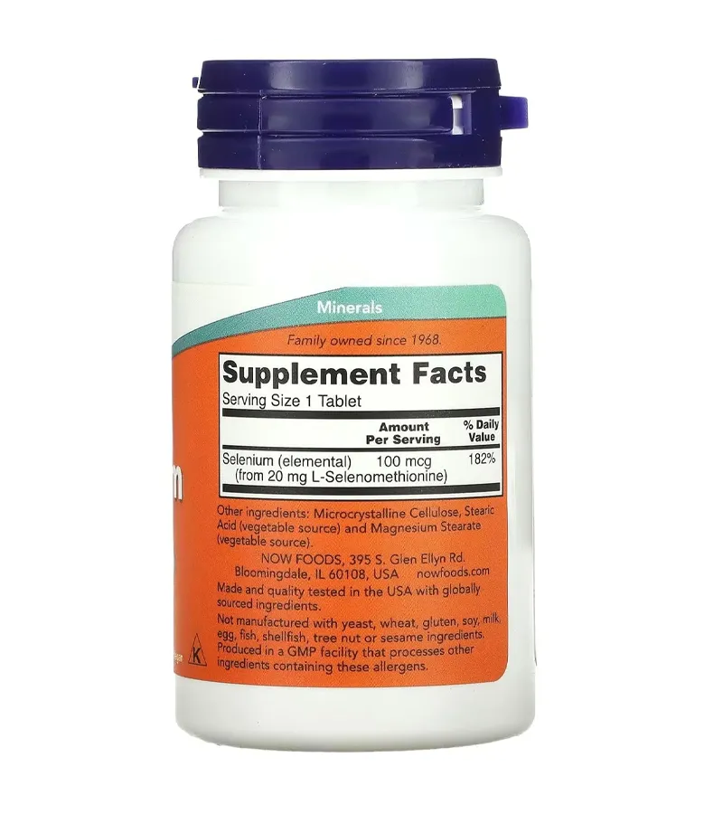 Selenium 100mcg - 100 Tablets