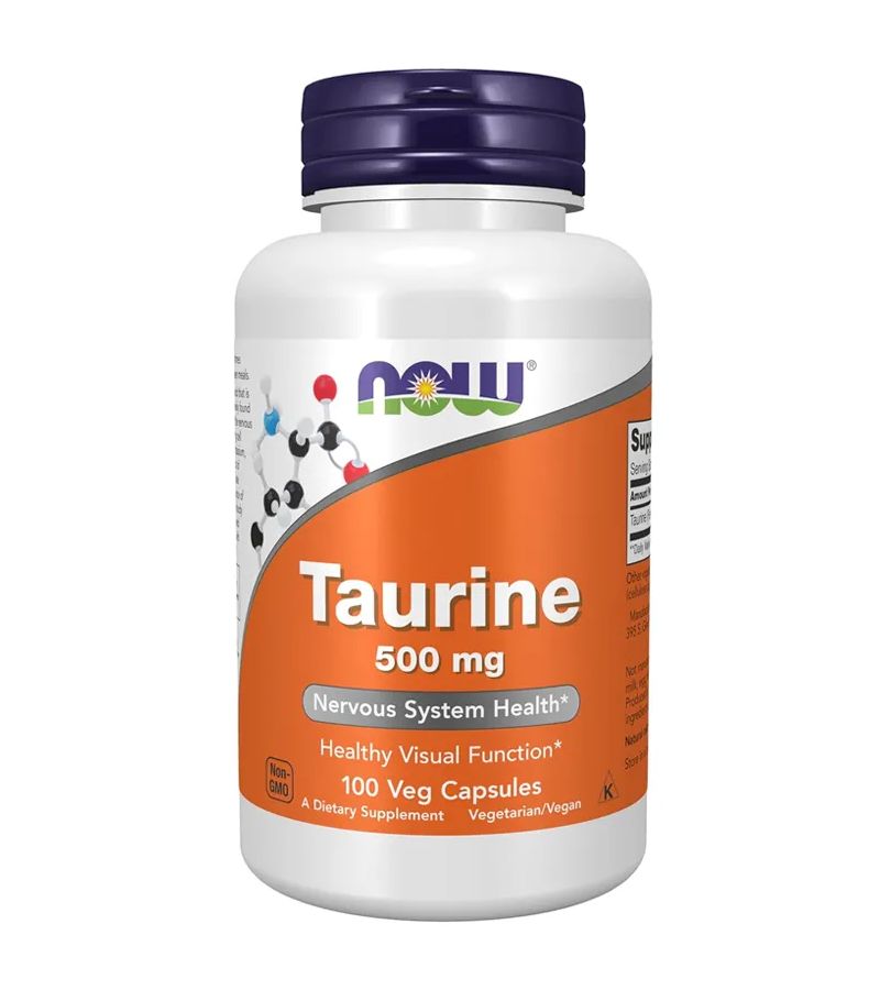 Taurine 500 mg - 100 Veg Capsules