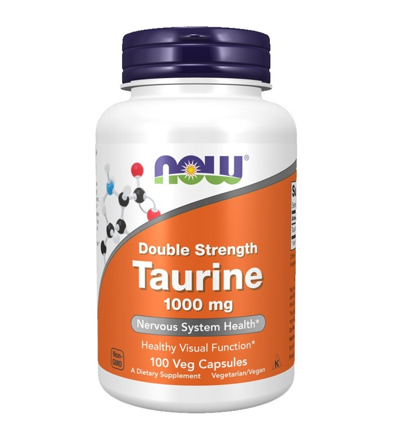 Taurine, Double Strength 1000 mg - 100 Veg Capsules