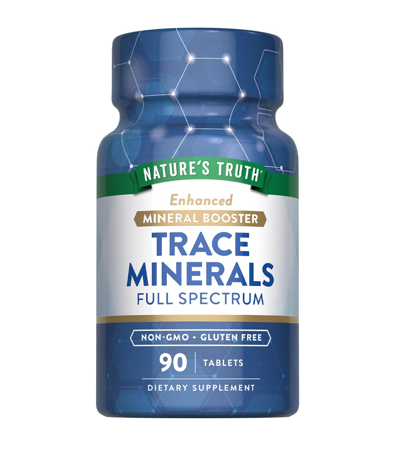 Trace Minerals (Blend of 8 concentrated minerals) - 90 Tablets