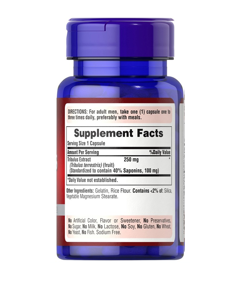 Tribulus Terrestris 250 mg - 90 Quick Release Capsules