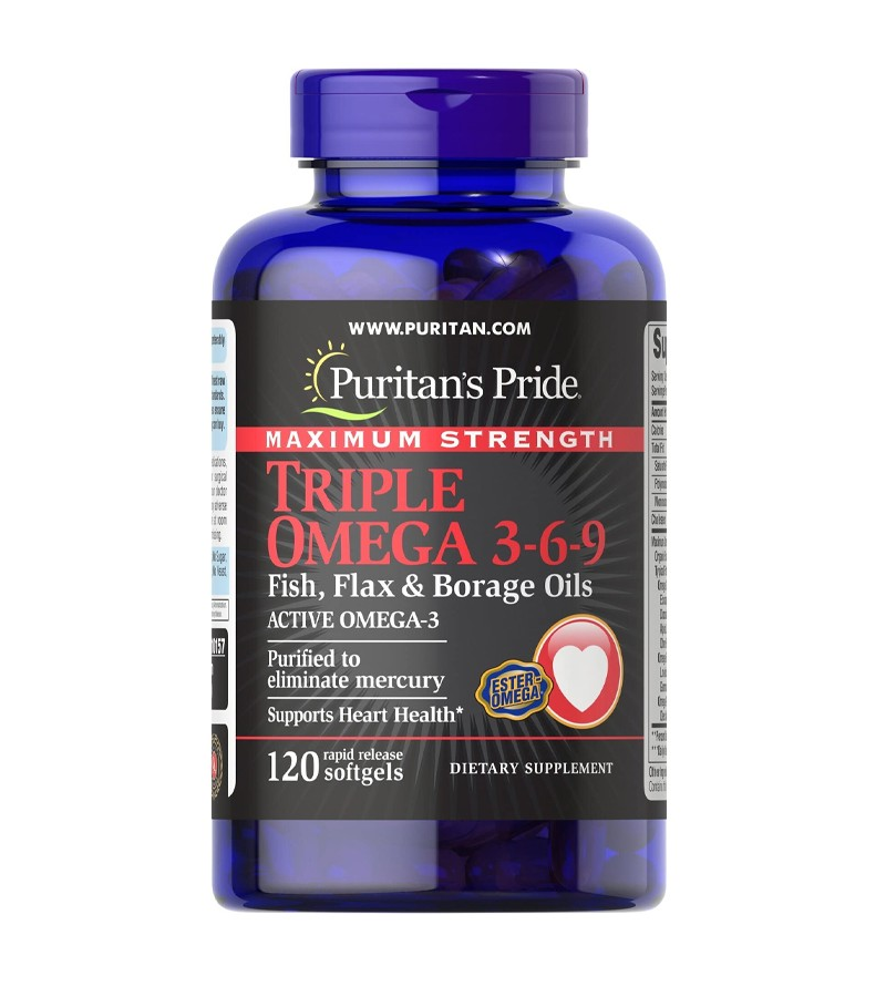 Triple Omega 3-6-9 Maximum Strength - 120 softgels
